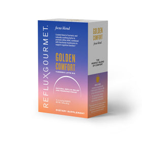 Sachet de Golden Comfort ouvert avec mélange à l'intérieur