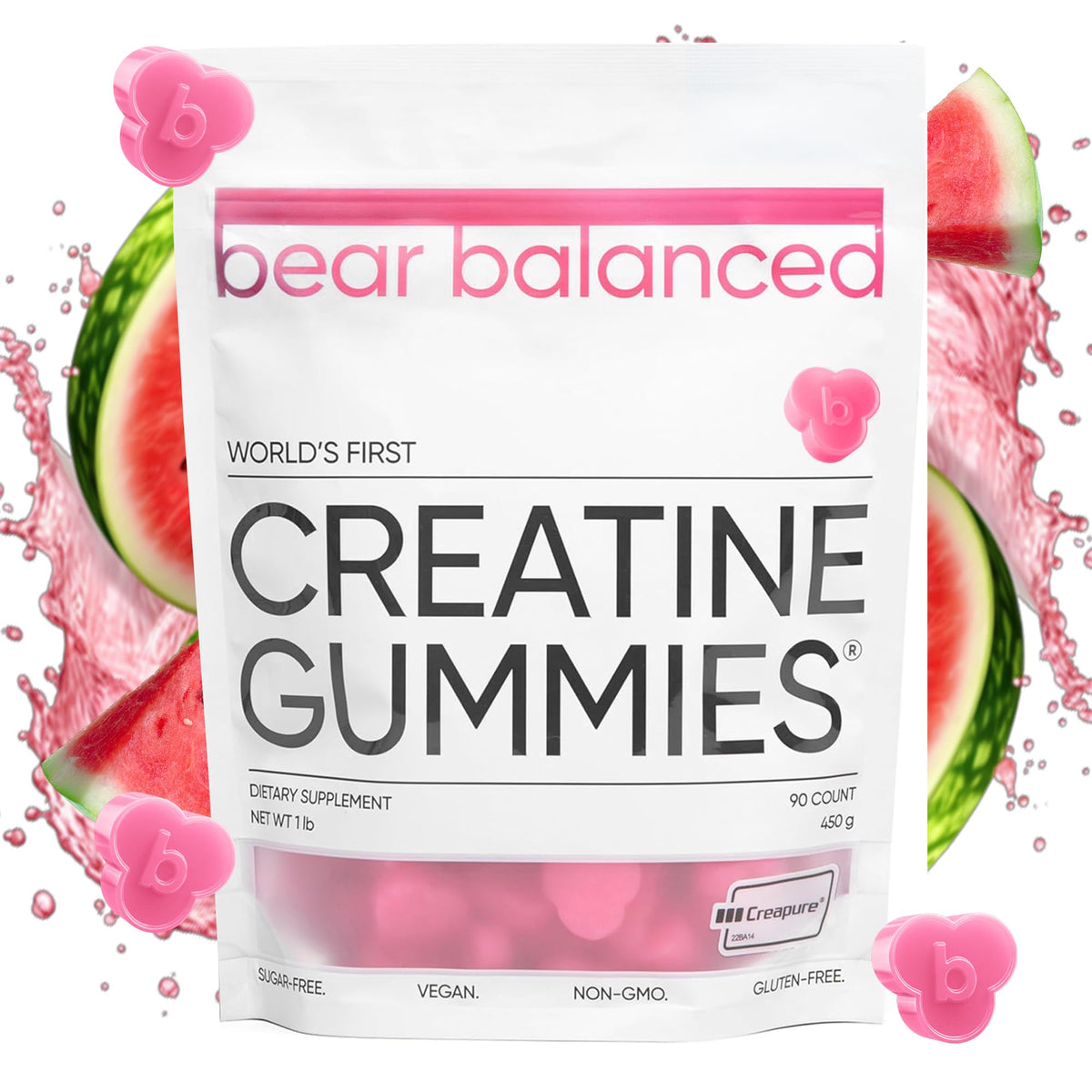 Sachet de gummies créatine Bear Balanced 90 gummies