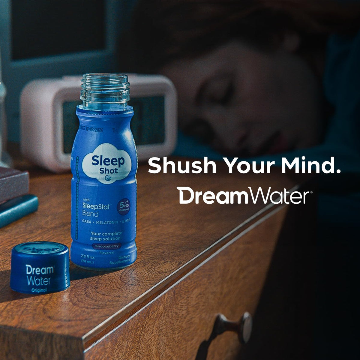 Sachet de gummies de sommeil Dream Water avec fond neutre