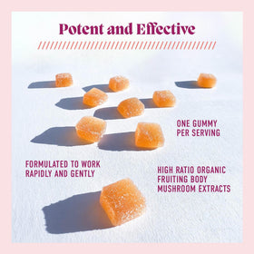 Sachet de gummies Microjoy avec informations nutritionnelles