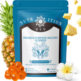 Sachet de gummies QVQ Équilibre Féminin 60 gummies saveur ananas