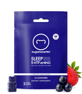 Sachet de gummies SugarBearHair Sommeil avec 14 gummies