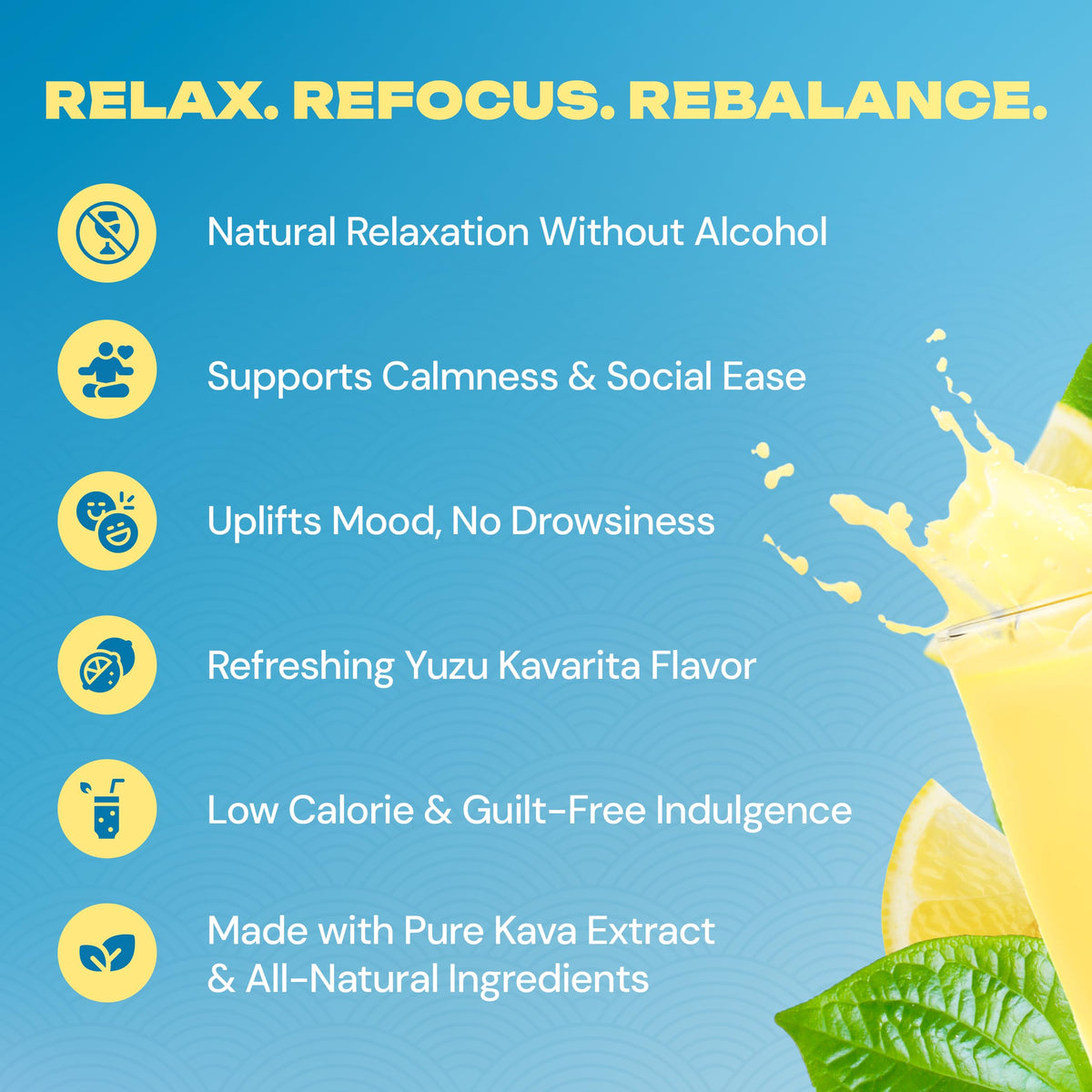 Sachet de KAVA PUNCH avec informations nutritionnelles