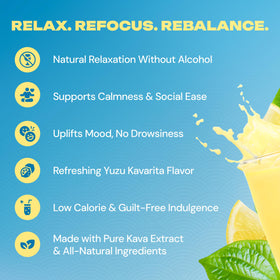 Sachet de KAVA PUNCH avec informations nutritionnelles
