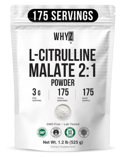Sachet de L-Citrulline Malate WHYZ 540g vue de face