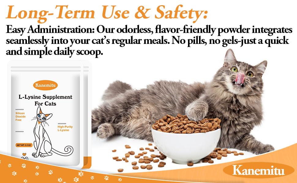 Sachet de L-Lysine pour Chats, vue arrière