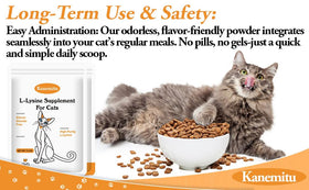 Sachet de L-Lysine pour Chats, vue arrière