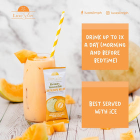 Sachet de Luxe Slim Smoothie ouvert montrant la poudre