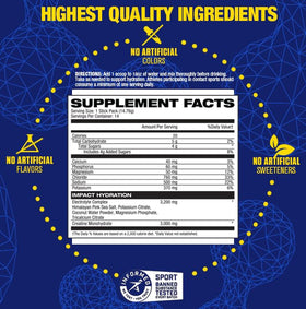 Sachet de Maximum Human Performance Impact Hydration ouvert, poudre citron-lime