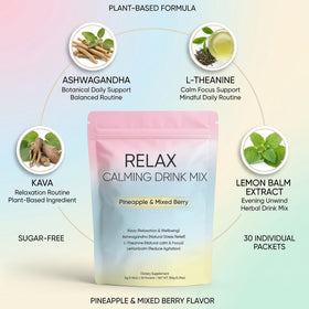 Sachet de mélange de boisson apaisante NAPEXIX avec saveur ananas