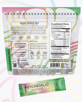 Sachet de mélange de kava à la fraise et kiwi ouvert
