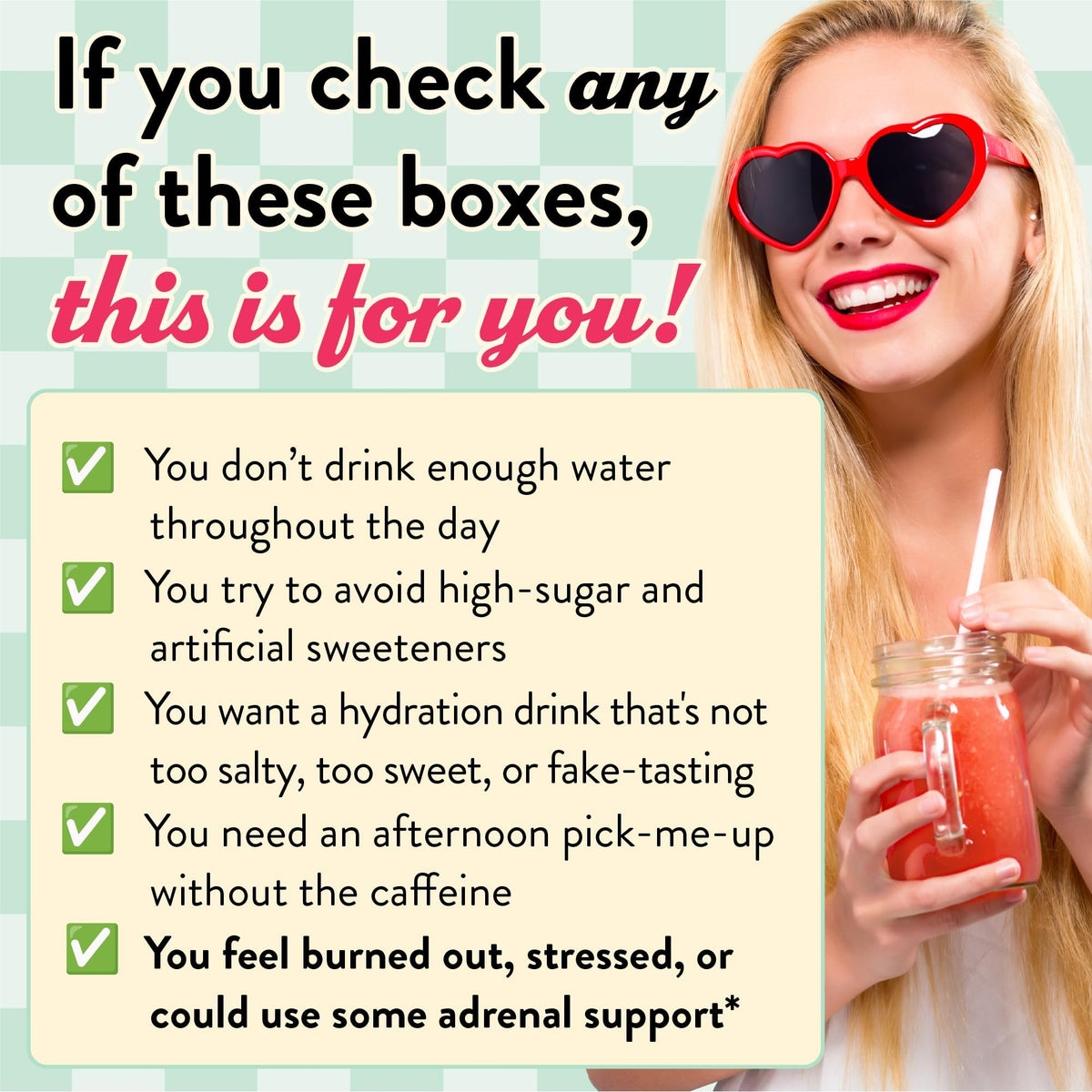 Sachet de mélange électrolytes pastèque Legendairy Milk sur une table