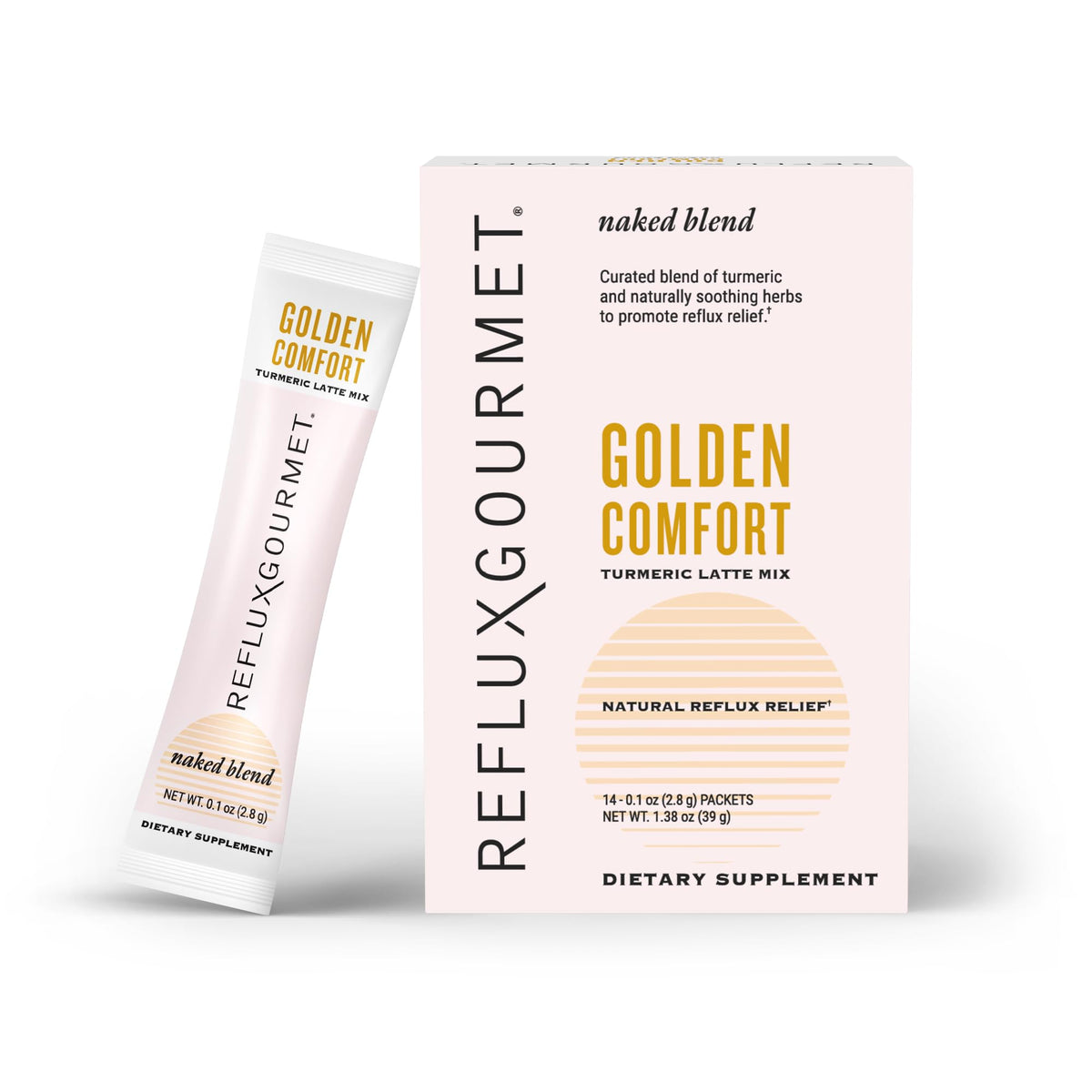 Sachet de mélange Golden Comfort de REFLUX GOURMET avec curcuma et épices