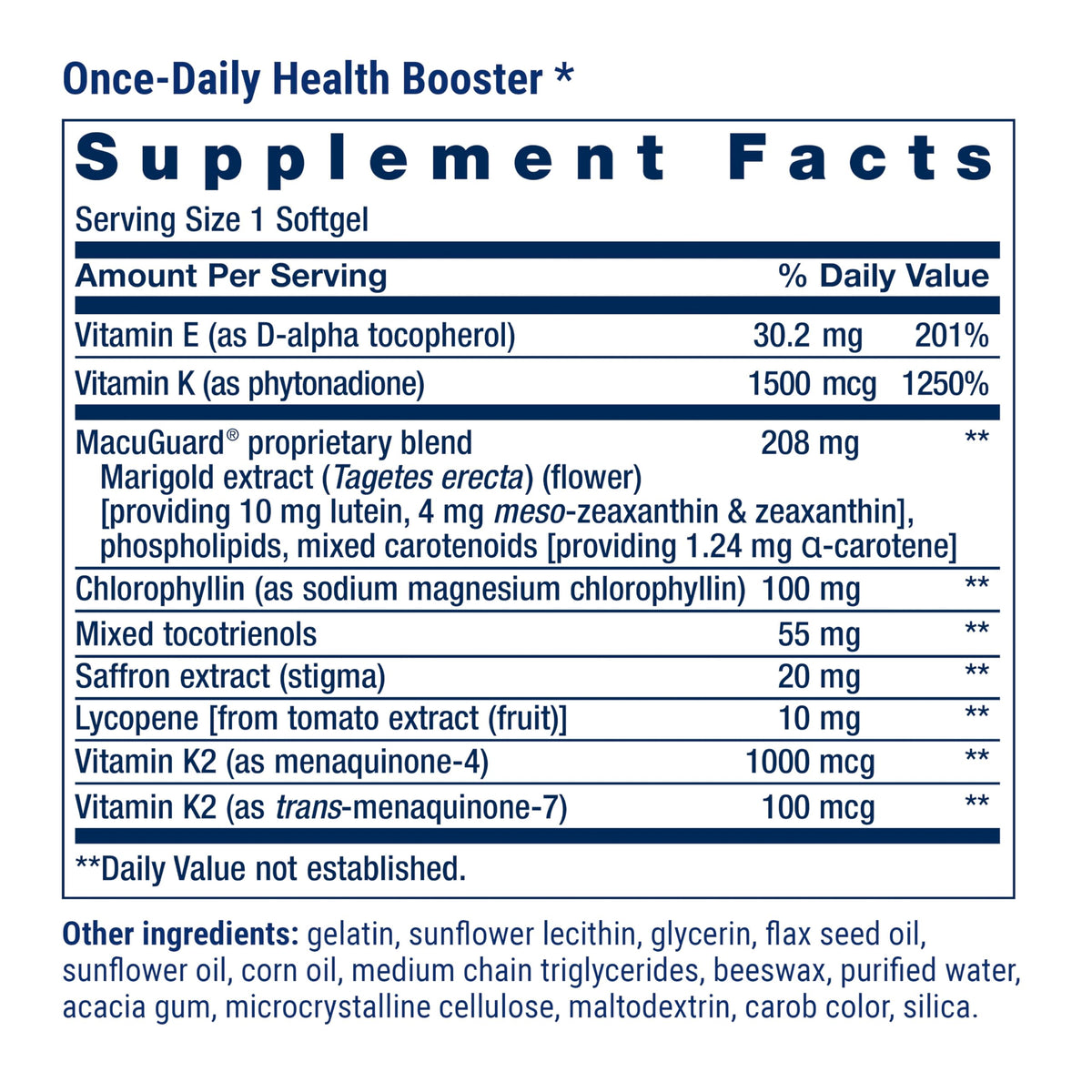 Sachet de Nutriments Complets Avancés ouvert avec capsules et gélules