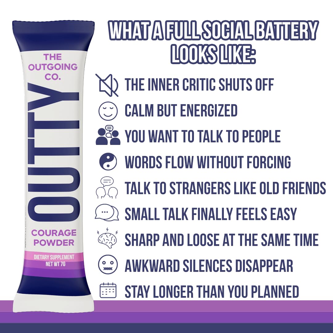Sachet de Outty Mélange à Boisson Acai Berry ouvert avec eau
