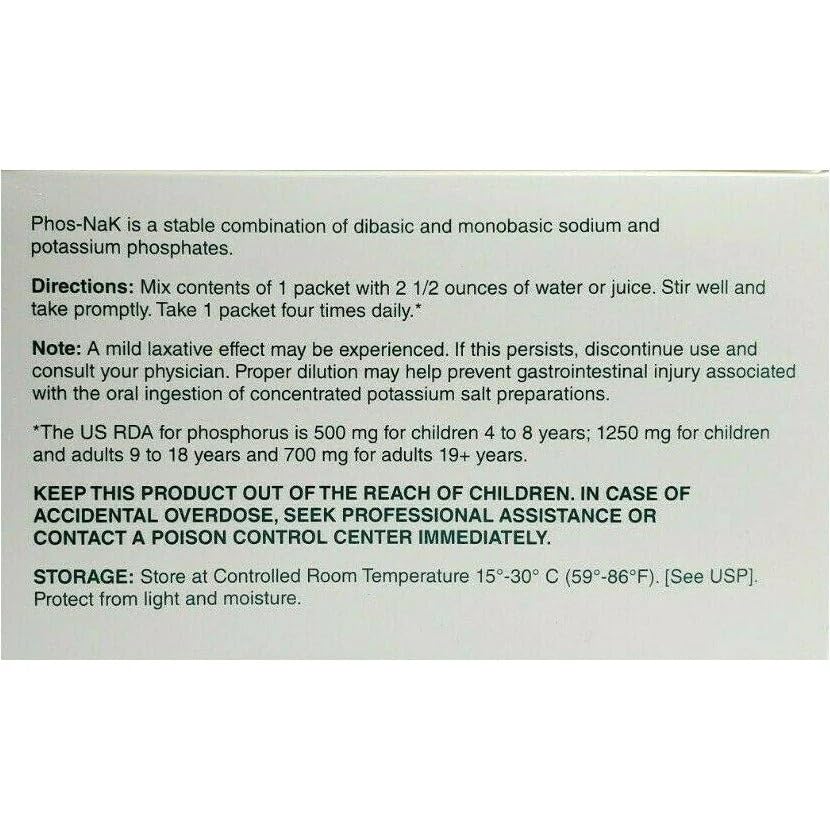 Sachet de Phos-NaK de Cypress avec instruction de préparation