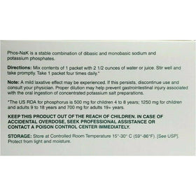 Sachet de Phos-NaK de Cypress avec instruction de préparation