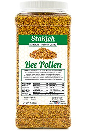 Sachet de pollen d'abeille Stakich 5 lb vue de face