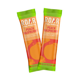 Sachet de poudre d'hydratation ROAR Daily Wellness Pêche Framboise
