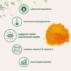 Sachet de Poudre de Baies de Goji Bio Micro Ingredients ouvert