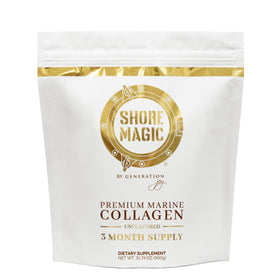 Sachet de poudre de collagène marin Shore Magic 900g vue avant