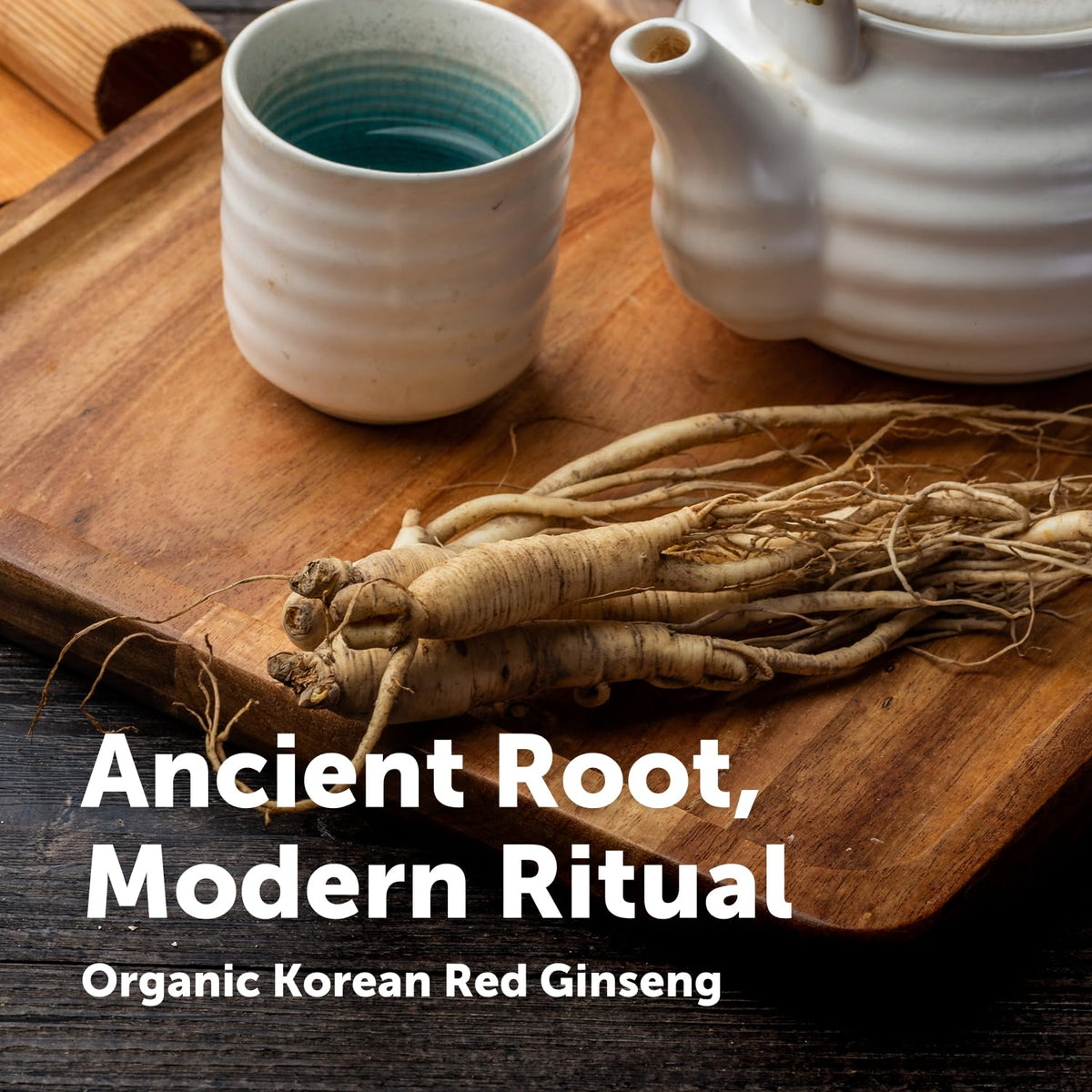 Sachet de poudre de ginseng rouge coréen Micro Ingredients, dos