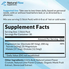 Sachet de poudre de magnésium 4X Natural Flow ouvert