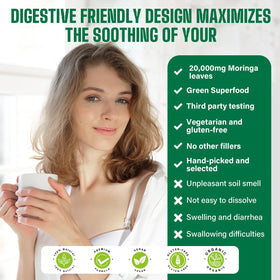 Sachet de poudre de moringa bio Easinloty sur une table