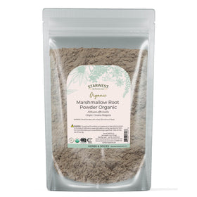Sachet de poudre de racine de guimauve bio Starwest Botanicals 118g vue de devant
