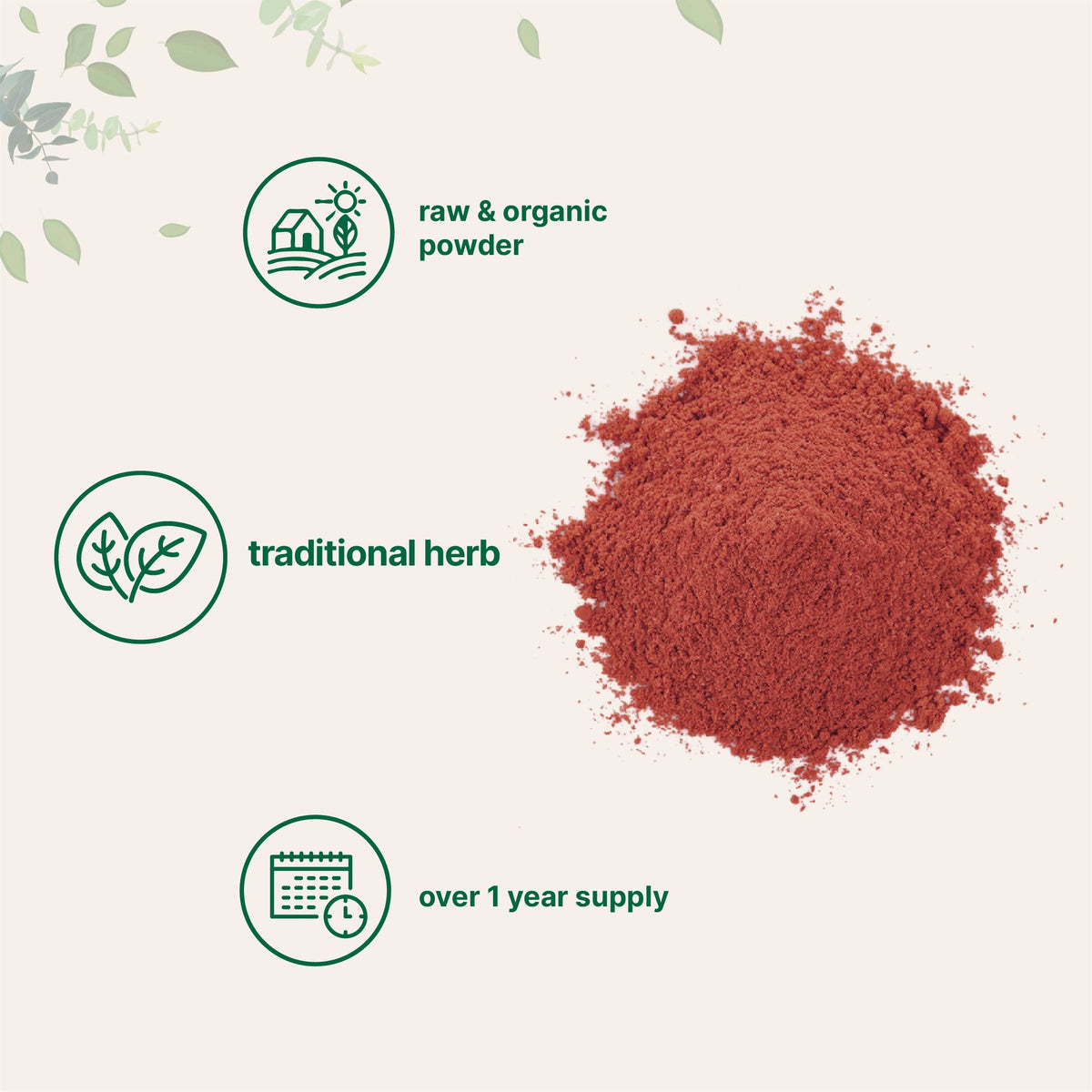 Sachet de poudre de riz rouge bio Micro Ingredients ouvert