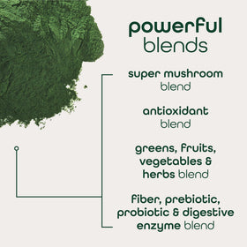 Sachet de Poudre de Super Greens Bio Zena Nutrition ouvert