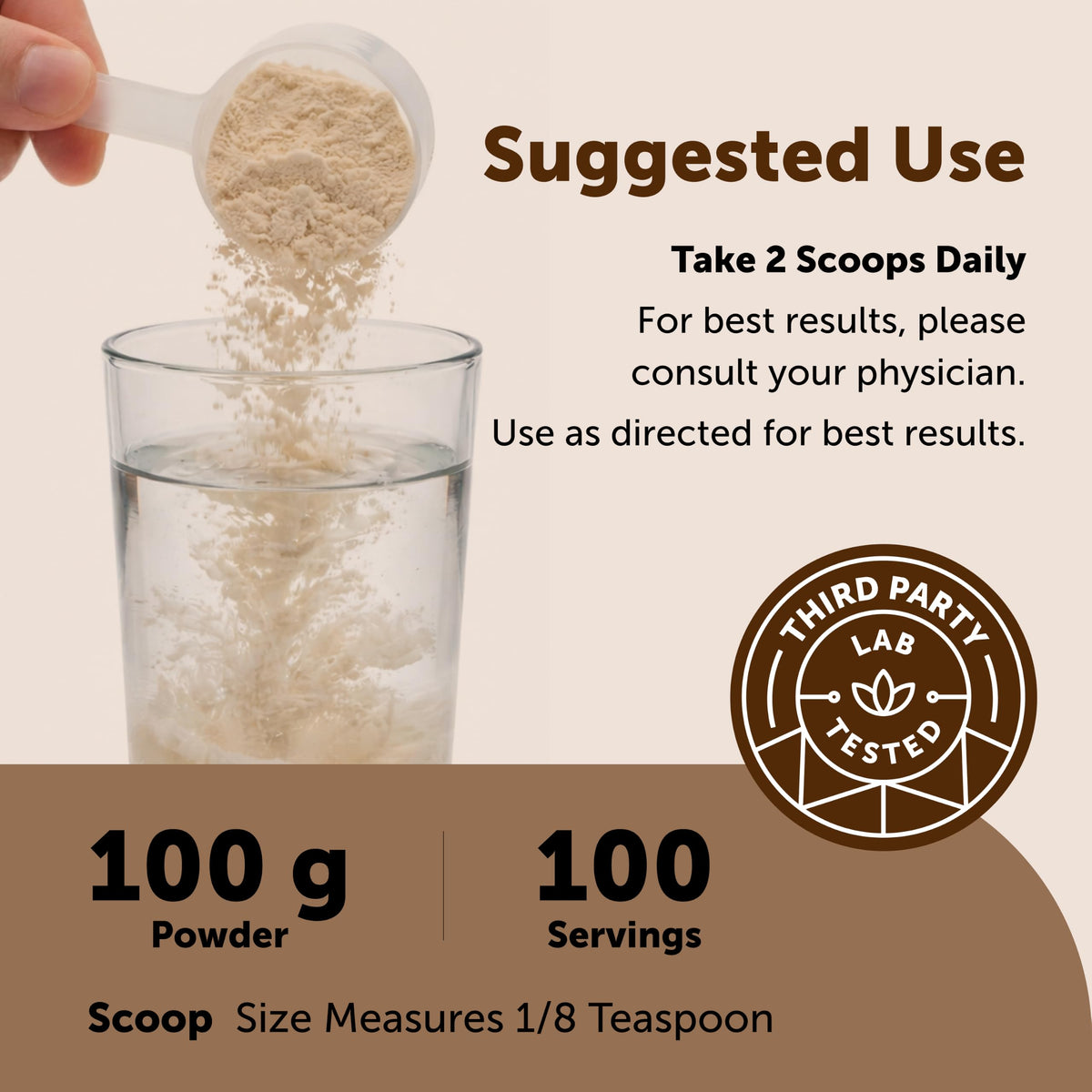 Sachet de poudre érotique biologique Micro Ingredients avec étiquettes