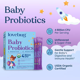 Sachet de poudre LOVEBUG Probiotique Bio pour Bébés