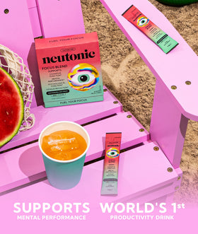 Sachet de poudre Neutonic avec étiquette visible