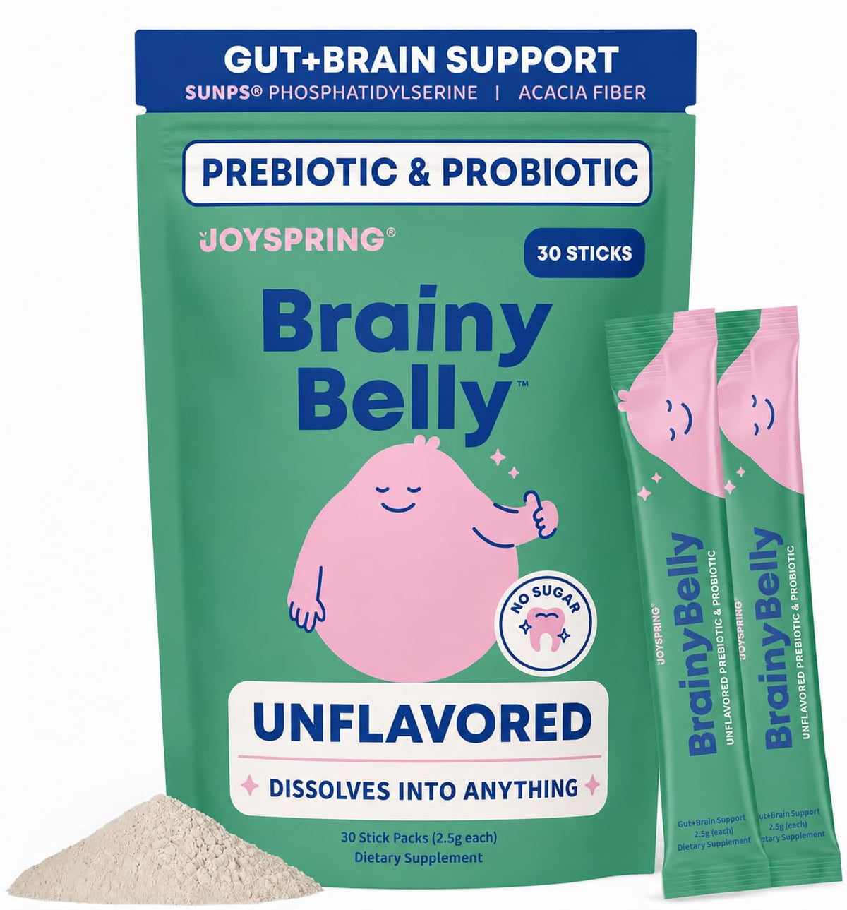 Sachet de probiotique JoySpring en poudre pour enfants, vue de face