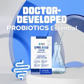 Sachet de probiotiques LINGTEA ouvert avec poudre visible