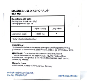 Sachet de Protina Magnésium Diasporal 300mg ouvert