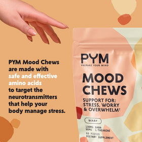 Sachet de PYM Mood Chews avec informations nutritionnelles