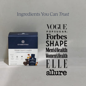 Sachet de Shilajit ouvert avec poudre à l'intérieur