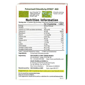Sachet de Sun Chlorella Poudre avec une cuillère
