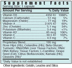 Sachet de Systemic Formulas DV3 BioNutriment avec étiquette