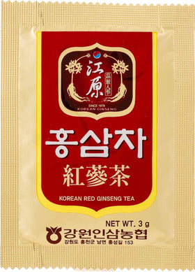 Sachet de thé de ginseng rouge coréen à l'intérieur de la boîte