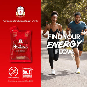 Sachet de Thé de Ginseng Rouge Coréen JUNG KWAN JANG ouvert avec contenu visible