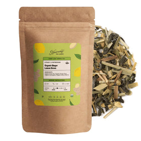 Sachet de thé vert bio Heavenly Tea Leaves avec étiquette