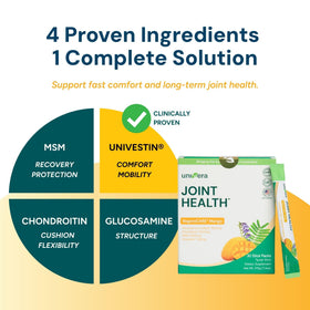 Sachet de Univera Glucosamine avec goût mangue