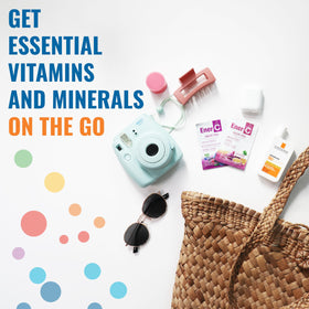 Sachet de vitamines Ener-C ouvert, poudre à l'intérieur