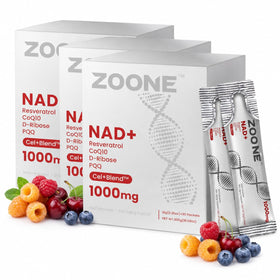 Sachet de Zoone NAD+ 1000mg liquide, vue de face
