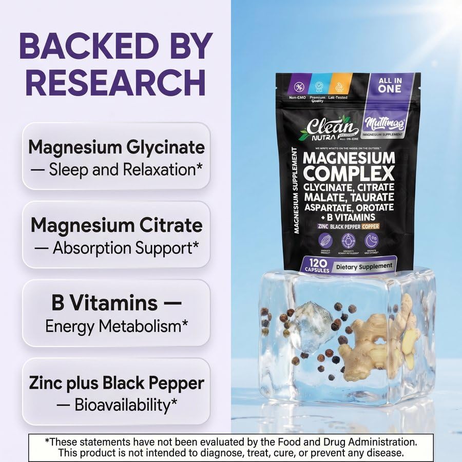 Sachet du Complexe de Magnésium Clean Nutraceuticals ouvert