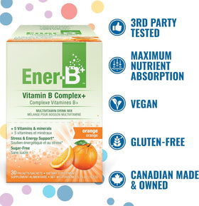 Sachet Ener-C avec étiquettes nutritionnelles