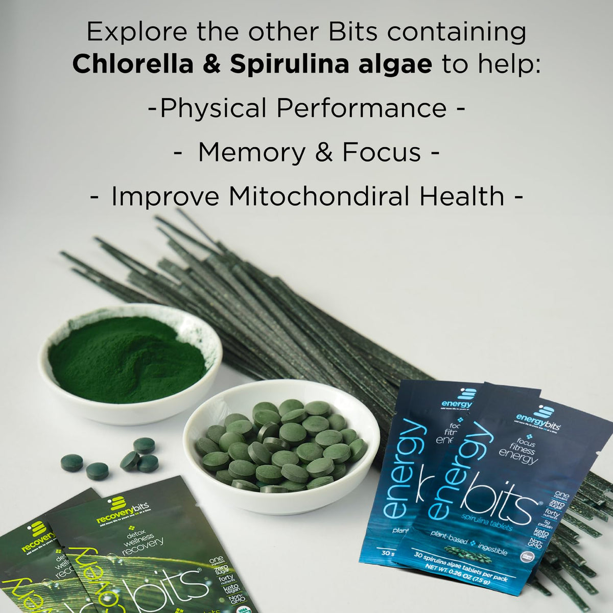 Sachet ENERGYBITS avec informations nutritionnelles